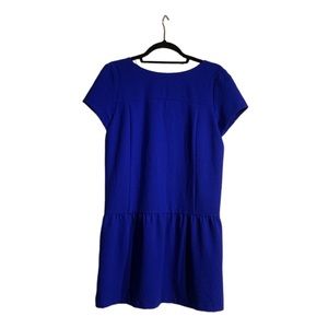 Cö royal blue drop waist dress with pockets